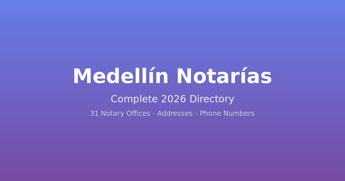 No Mobile Notaries in Colombia: Your Complete Guide to Medellín Notarías